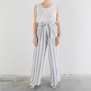 Brand new rails blue and white linen pants